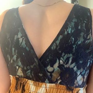 Floral Maxi dress with hint of lace